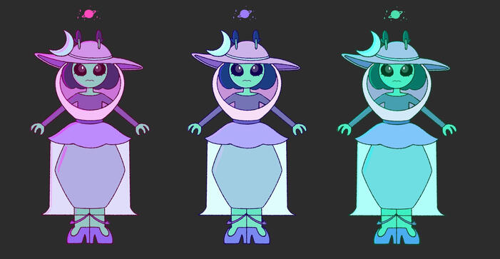Character Different Lights